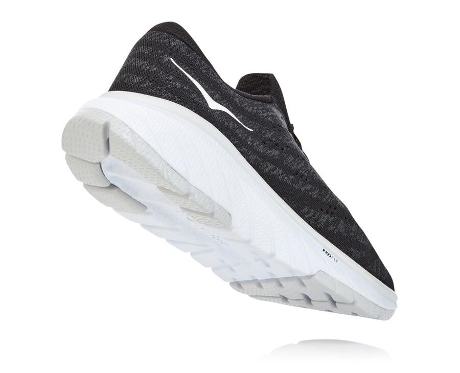 Zapatillas Asfalto Hoka One One Mujer - Cavu 3 - Negras/Blancas - GLS246359